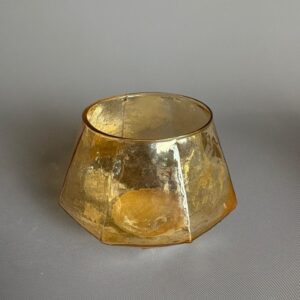Svícen na čajovou svíčku DIAMOND GOLD